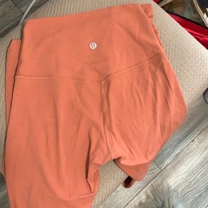 Coral lulu lemon leggings
